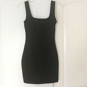 Slim fit black dress